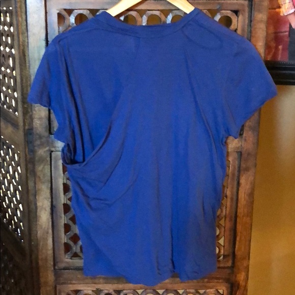 Phillip Lim Blue Distressed Double Layer Tee - Picture 2 of 4